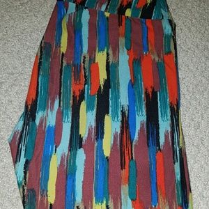 LuLaRoe Leggings Paint Strokes OS